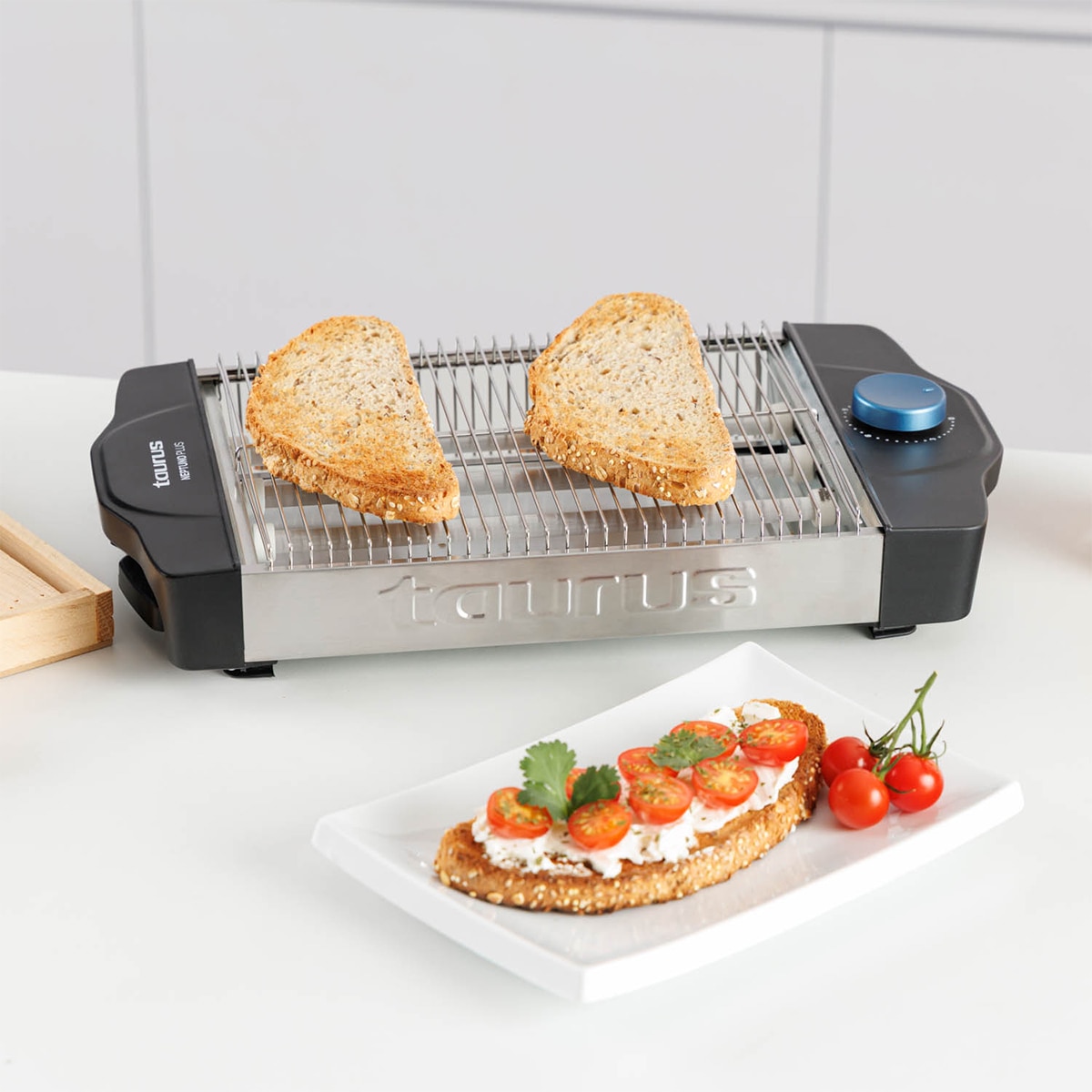 Tostador plano Taurus Neptuno Plus para 3 barras Inox-6