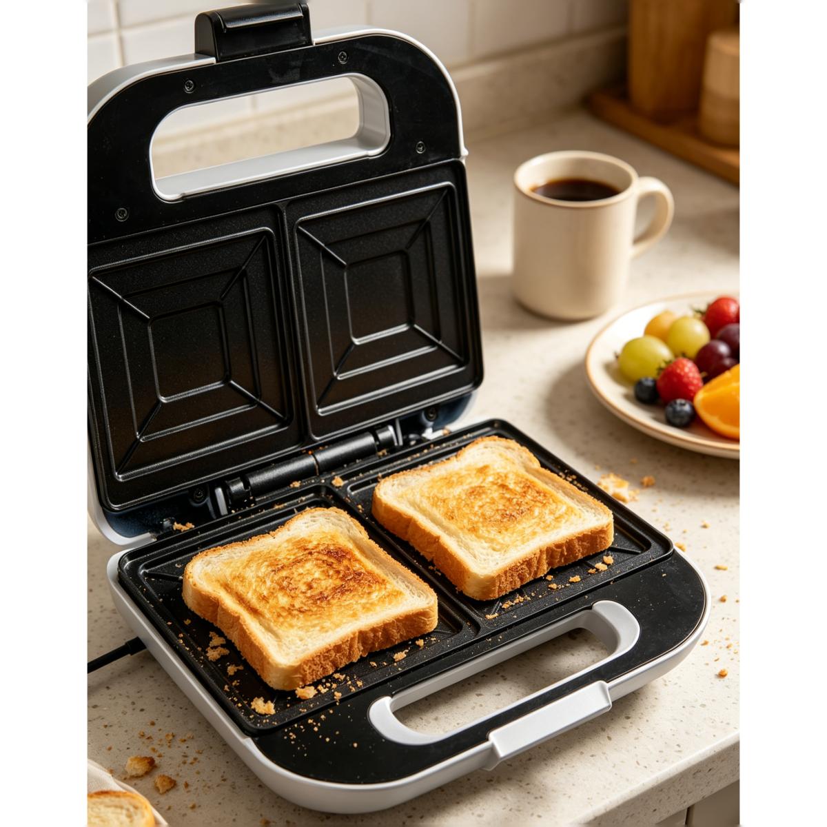 Sandwicheira Saivod Y-8001 com Termostato Temperatura Automático de 750 W - Branco Branco-5