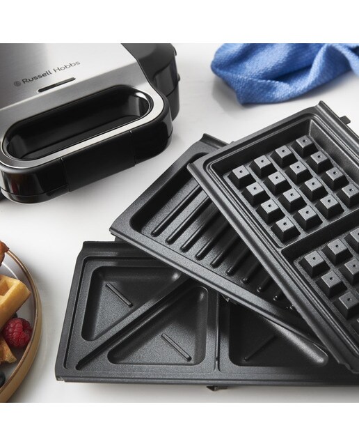 Sandwichera gofrera Russell Hobbs Creations Easy Clean 3 en 1 11