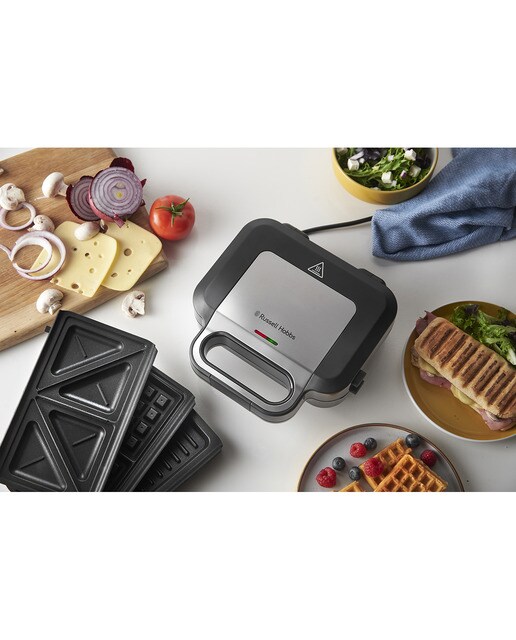 Sandwichera gofrera Russell Hobbs Creations Easy Clean 3 en 1 12