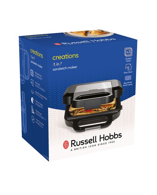 Sandwichera gofrera Russell Hobbs Creations Easy Clean 3 en 1 13