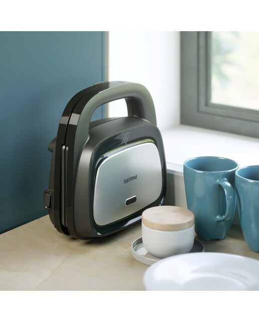 Sandwichera gofrera Philips HD2350/80 con placas intercambiables 2
