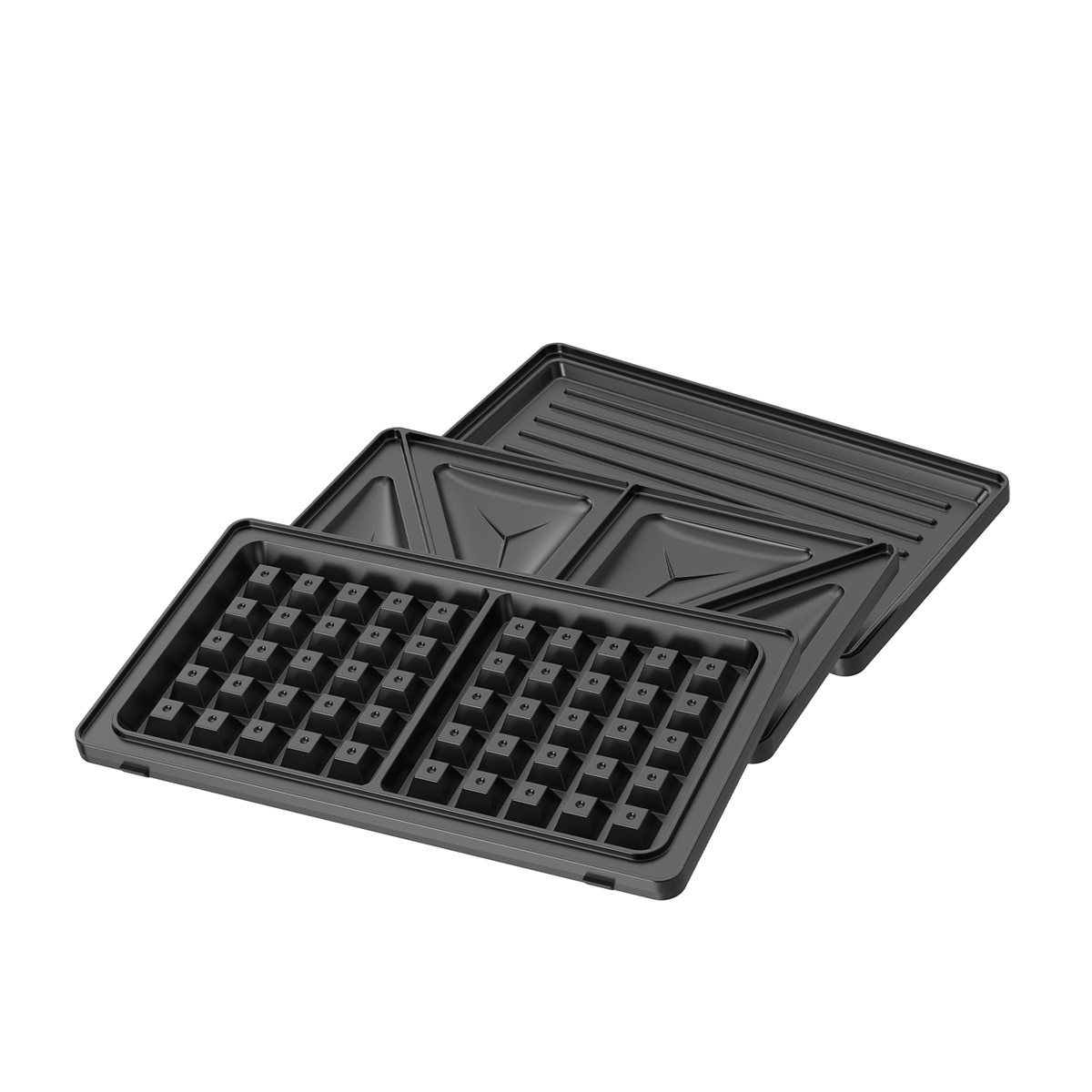 Sanwhichera Taurus Miami Legend V2 3 con placas intercambiables Inox / Negro-2
