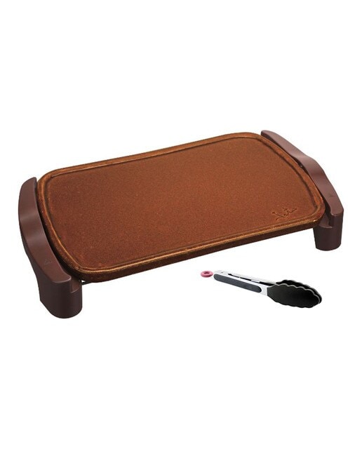 Plancha de asar Jata GR559 de terracota + pinza de regalo