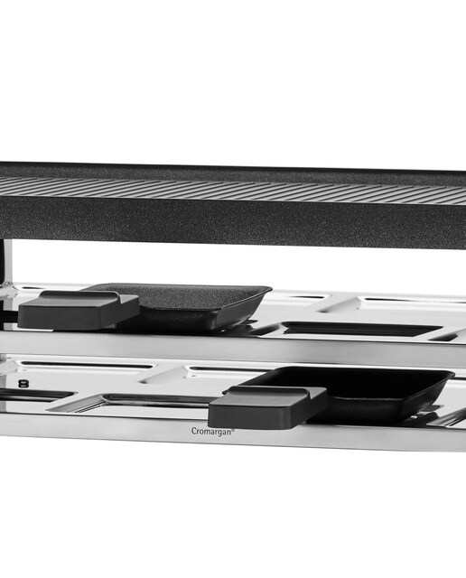 Raclette WMF Lono 3 en 1 Raclette, grill y crepera para 8 personas Negro / Gris-5