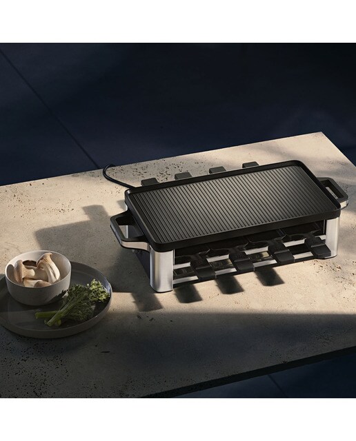 Raclette WMF Lono 3 en 1 Raclette, grill y crepera para 8 personas Negro / Gris-6