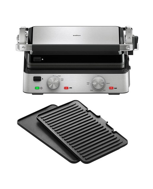 Grelhador de Placas Braun CG 7020 3 em 1 e Placa Independente Dupla 2