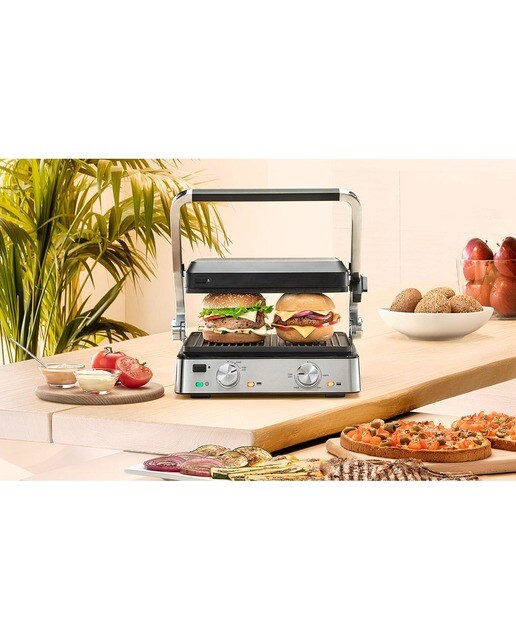 Grelhador de Placas Braun CG 7020 3 em 1 e Placa Independente Dupla 7