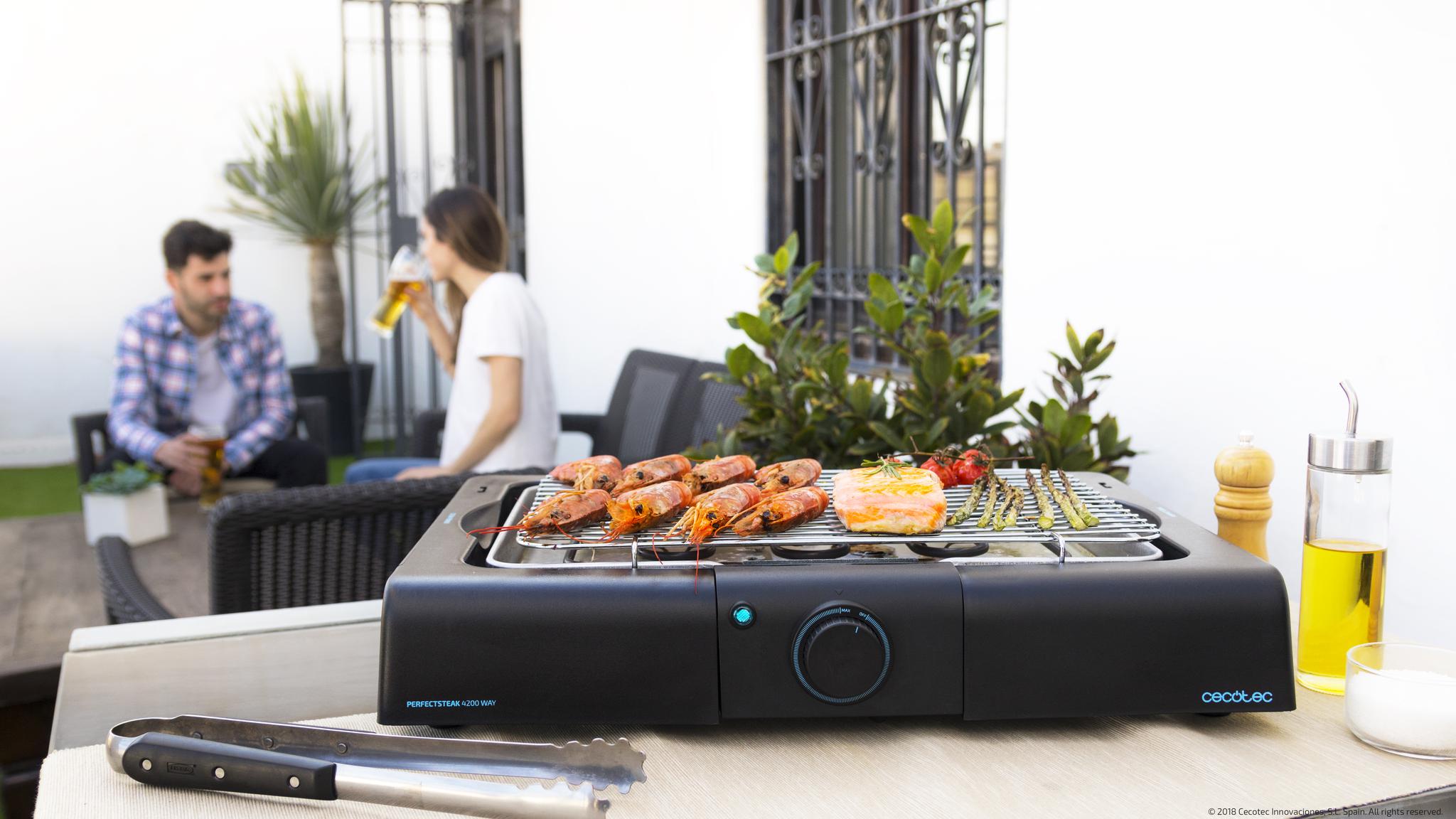 Barbacoa de sobremesa eléctrica Cecotec PerfectSteak 4200 Way 2