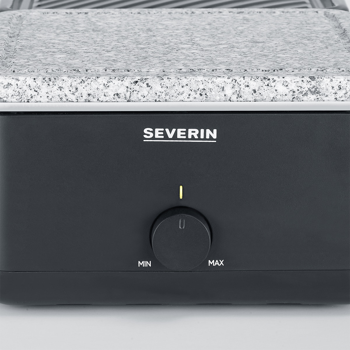 Raclette Severin 2366 con 8 sartenes Negro-8