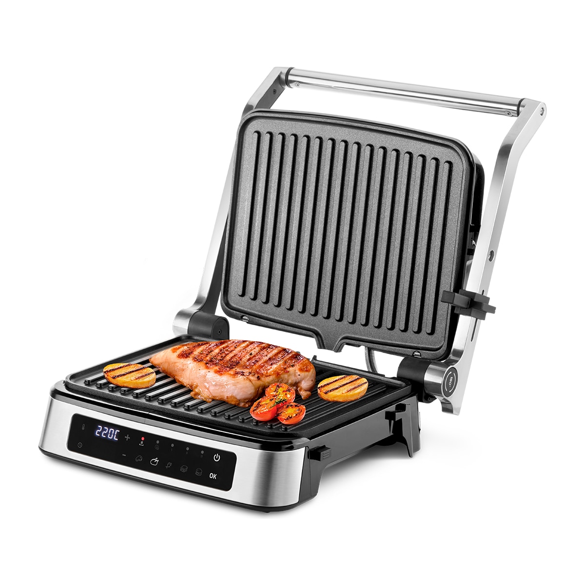 Grill Ufesa Everest con pantalla táctil Inox-4