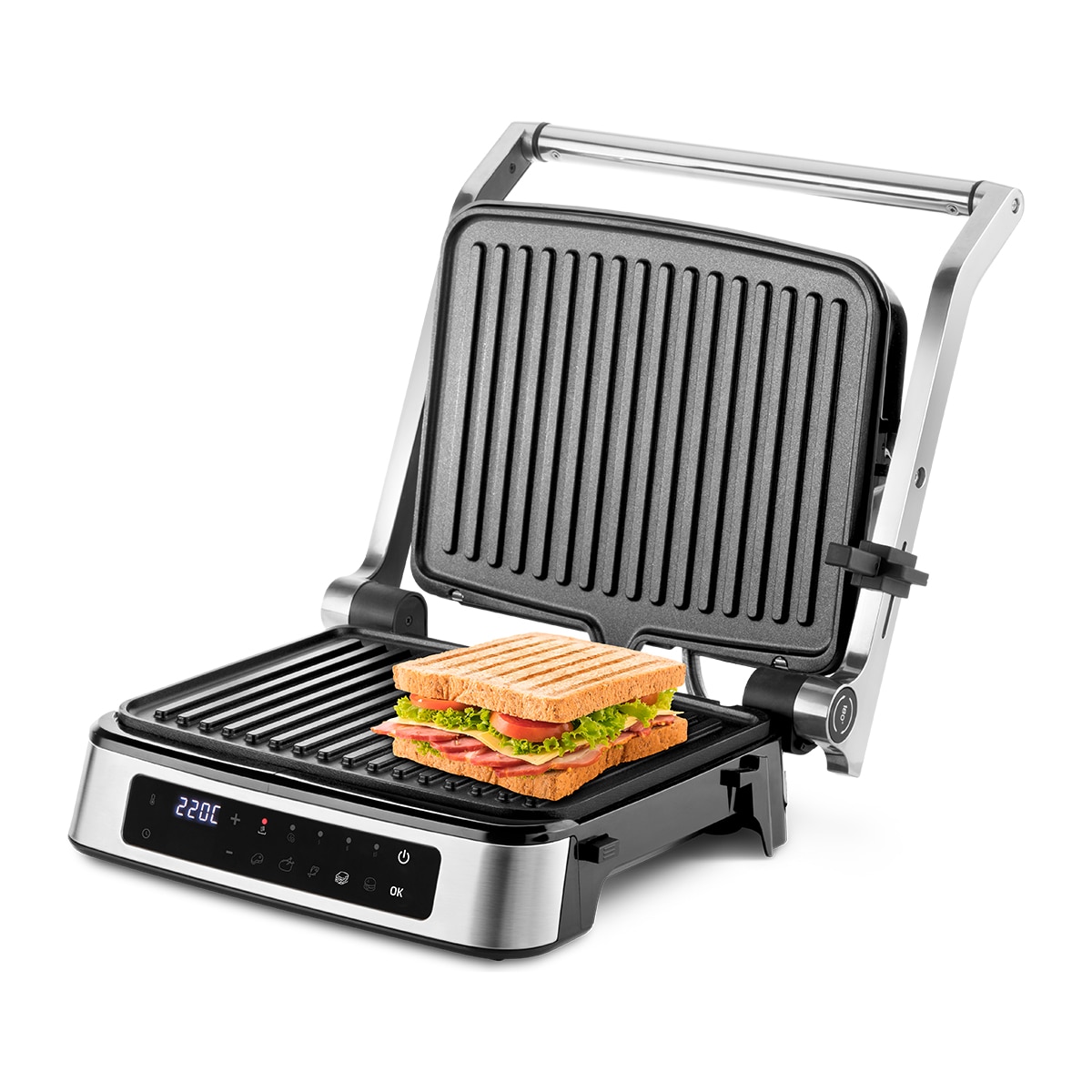 Grill Ufesa Everest con pantalla táctil Inox-5