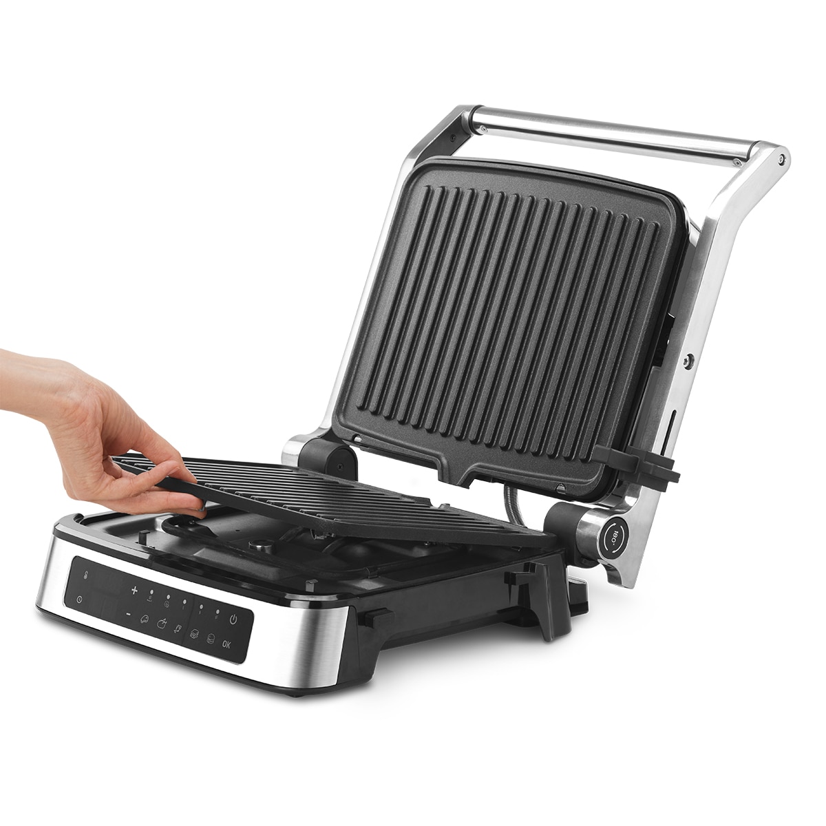 Grill Ufesa Everest con pantalla táctil Inox-10