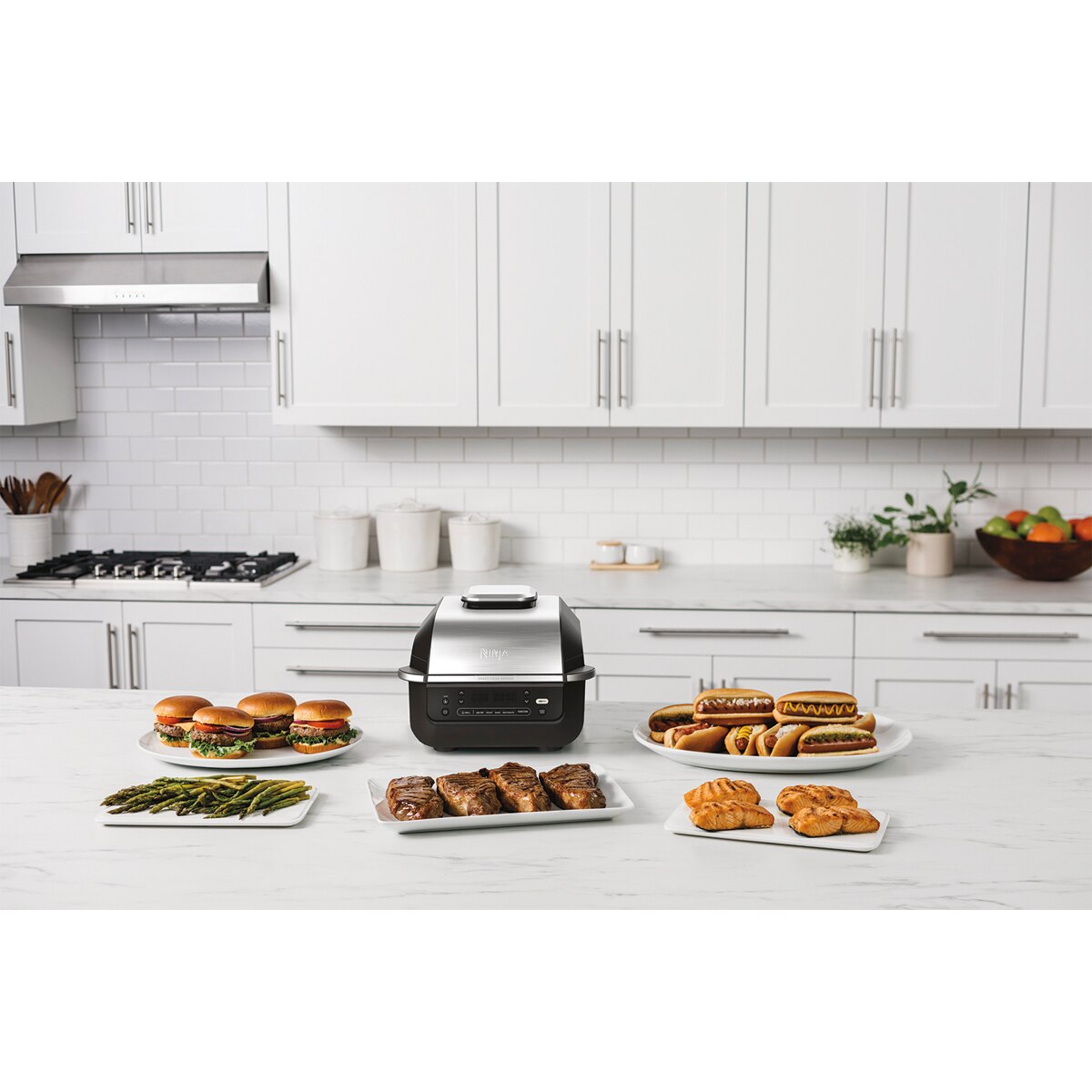 Freidora aire con parrilla/grill de interior 5 en 1 Ninja Foodi EG351EU - Plateado Plateado-9
