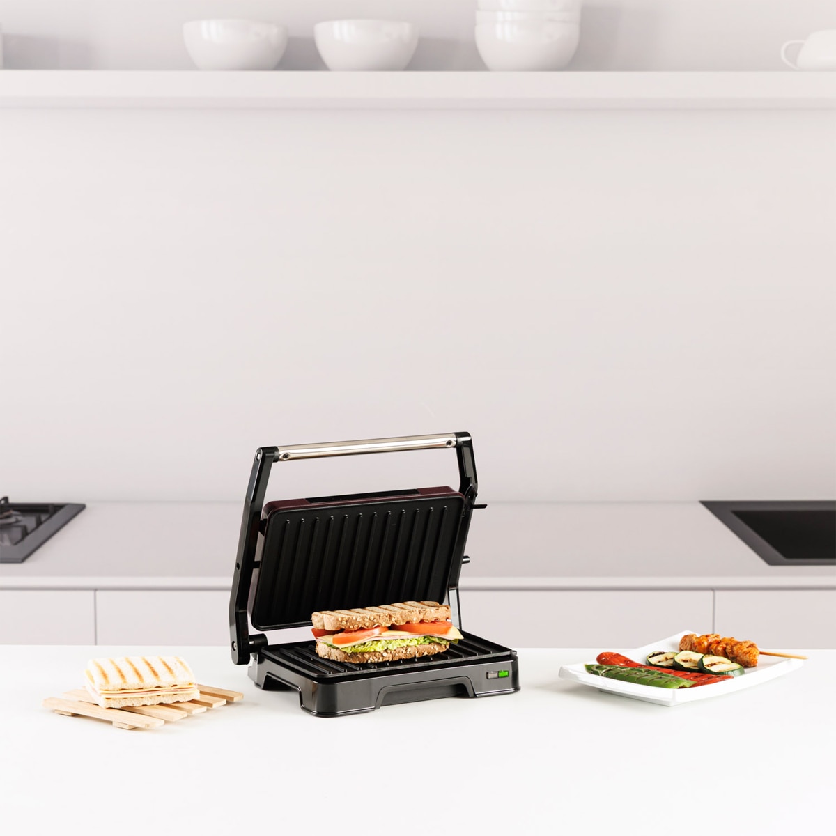 Grill Taurus Toast&Co apertura 180º Granate / Negro-3