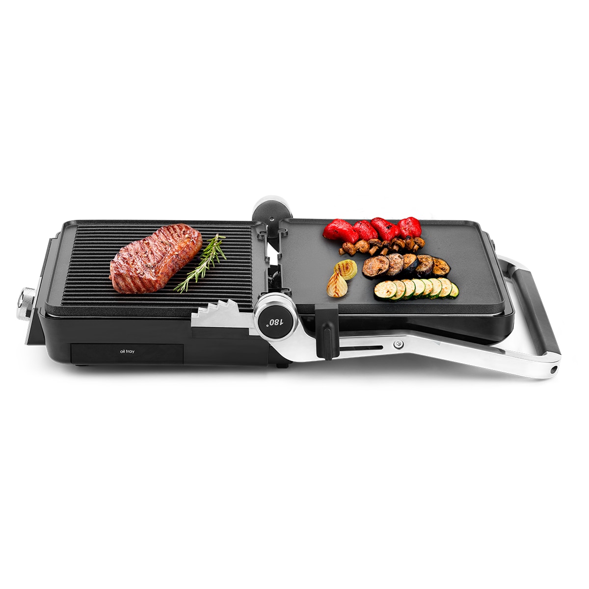 Grill Ufesa K2 con placas desmontables Negro-3