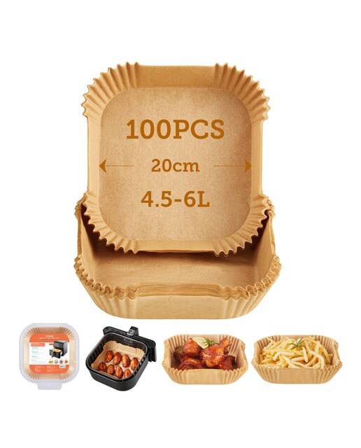 Imagem 0 de Acessório Papel de Forno Cosori para Fritadeira Air Fryer 20 x 20 cm - Castanho