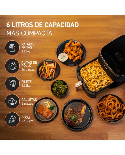 Freidora de aire Cosori Turbo Blaze Chef Edition con capacidad de 6 litros Negro-6