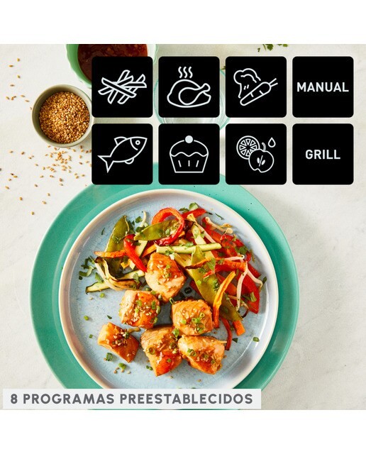 Fritadeira Air Fryer Moulinex Dual Easy Fry & Grill EZ905D20 com Capacidade de 8,3 Litros - Preto e Inox Preto / Inox-6