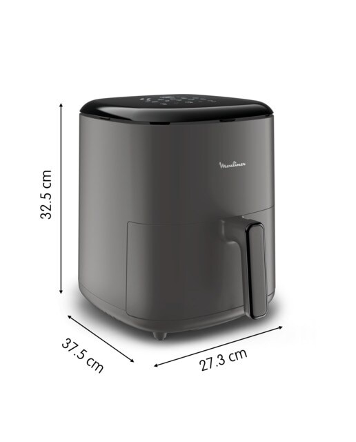 Freidora de Aire Moulinex Easy Fry Max, 10 Programas Automáticos, 5L Gris / Carbón-4