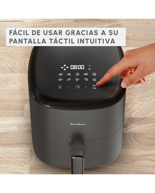 Freidora de Aire Moulinex Easy Fry Max, 10 Programas Automáticos, 5L Gris / Carbón-6