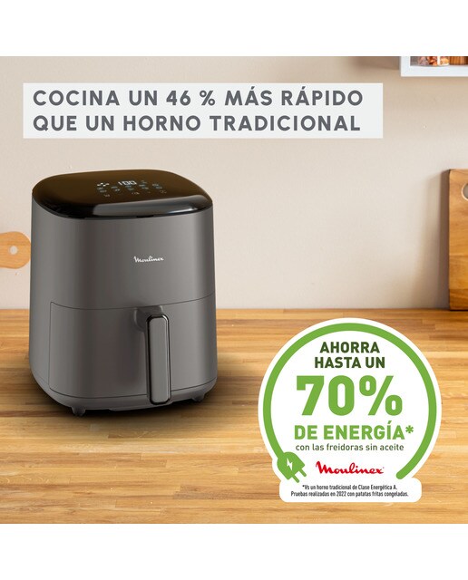Freidora de Aire Moulinex Easy Fry Max, 10 Programas Automáticos, 5L Gris / Carbón-9
