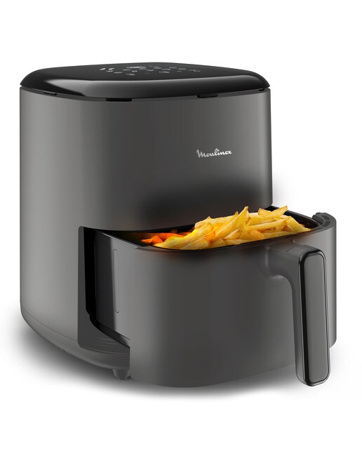 Freidora de Aire Moulinex Easy Fry Max, 10 Programas Automáticos, 5L Gris / Carbón-10