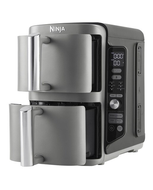 Fritadeira Air Fryer Ninja SL400EU sem Óleo, Vertical, Double Stack XL e de 9,5 Litros - Cinza Cinzento-3