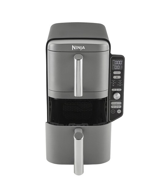 Fritadeira Air Fryer Ninja SL400EU sem Óleo, Vertical, Double Stack XL e de 9,5 Litros - Cinza Cinzento-5