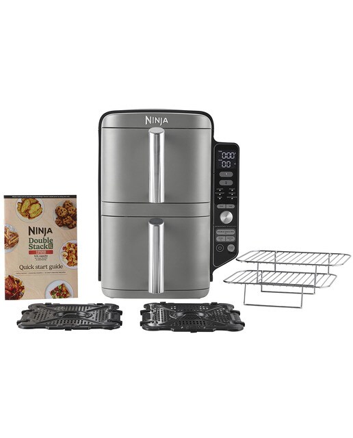 Fritadeira Air Fryer Ninja SL400EU sem Óleo, Vertical, Double Stack XL e de 9,5 Litros - Cinza Cinzento-7