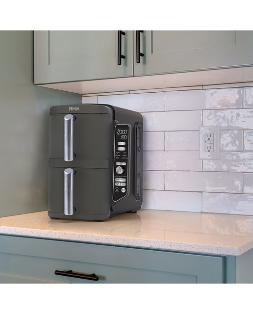Fritadeira Air Fryer Ninja SL400EU sem Óleo, Vertical, Double Stack XL e de 9,5 Litros - Cinza Cinzento-8