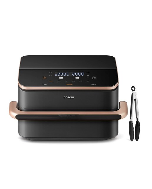 Freidora de aire Cosori Dual Blaze Twinfry? chef Edition con capacidad de 10 Litros y divisor flexible - Negro Negro-1