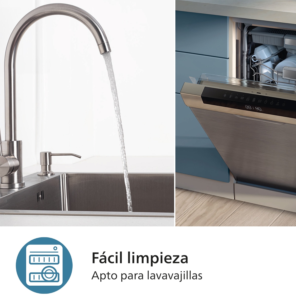 Freidora de aire Phjilips S3000 con doble cesta y 9 litros Negro / Cobre-11