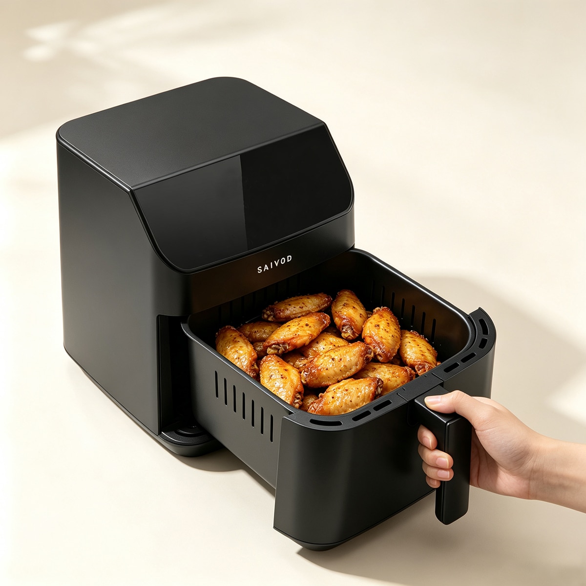 Fritadeira Air Fryer Saivod KB6017E sem Óleo de 6,5 litros - Preto Preto-9