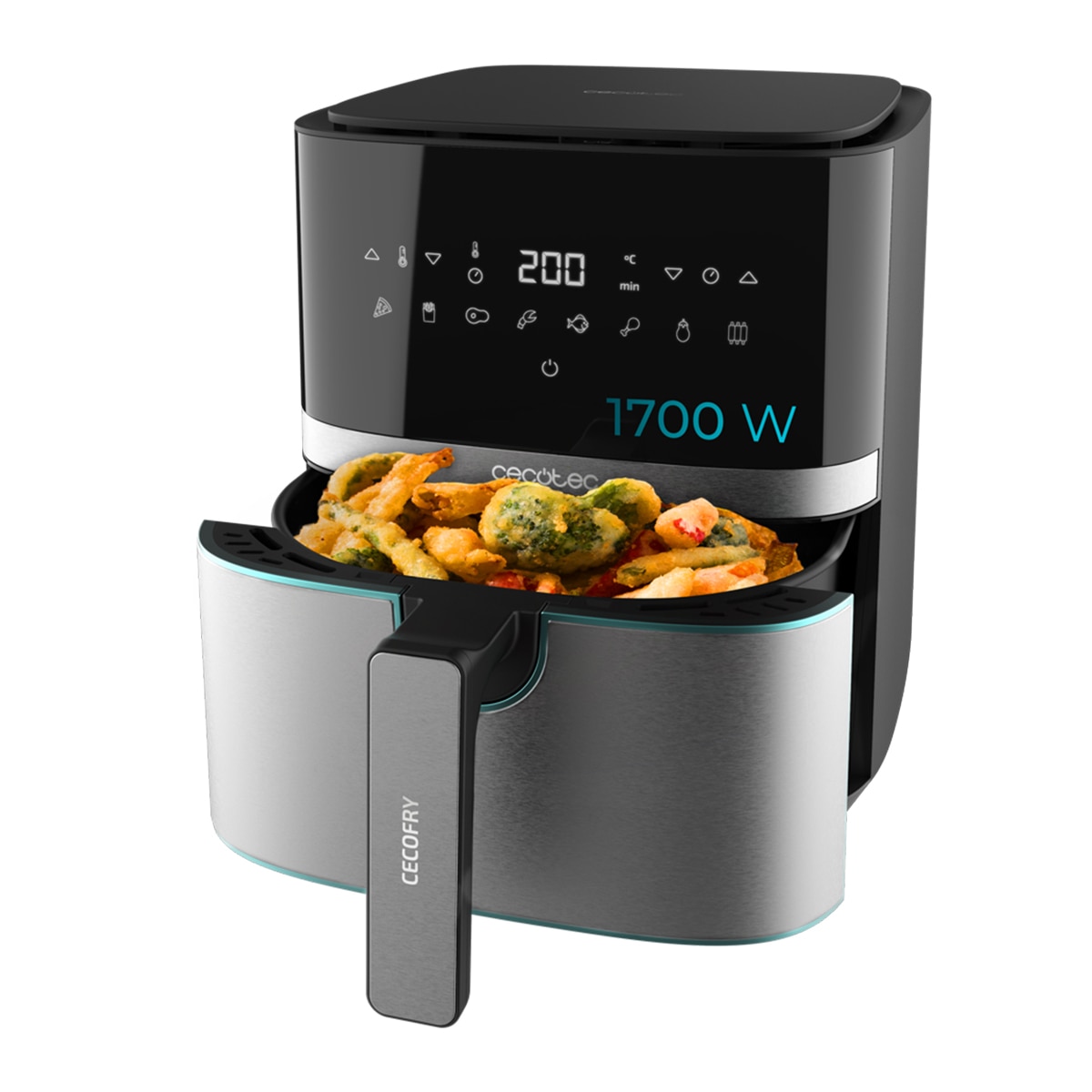 Freidora sin aceite Cecotec Cecofry Full Inox Pro 5500 de 5,5 L, con accesorios Inox-2