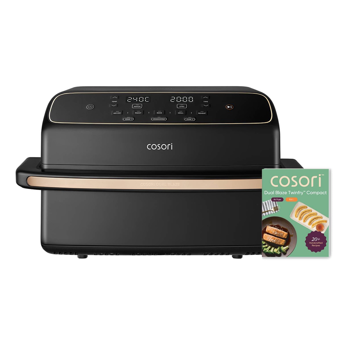 Freidora de Aire COSORI Twinfry™ Dual Blaze Compact de 8,6 litros Metal-4