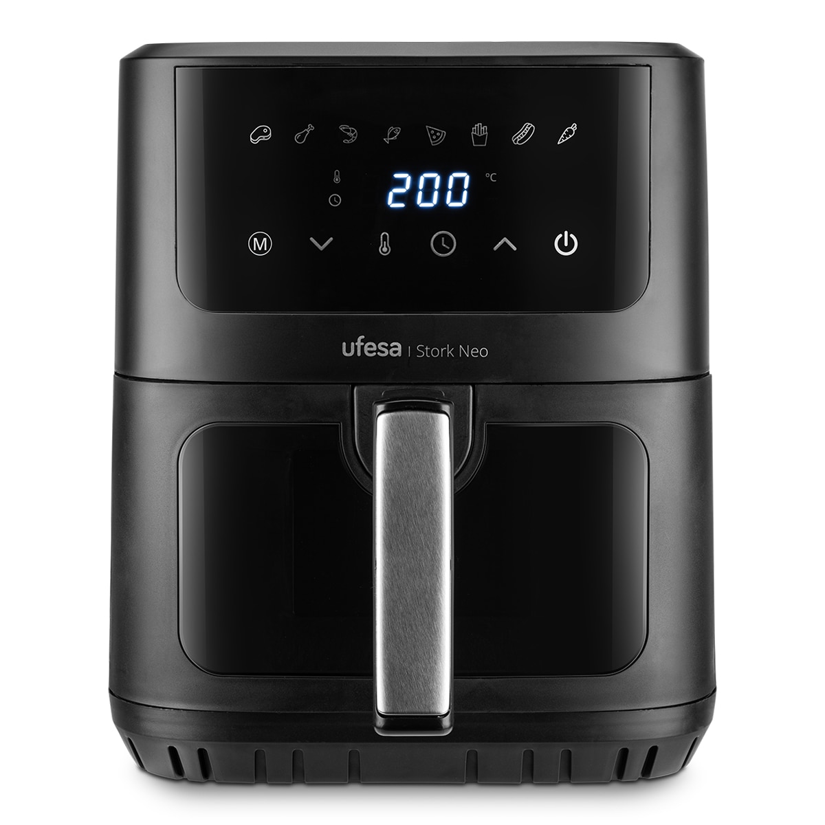 Freidora de aire Ufesa Stork Neo con 8 programas preestablecidos Negro-3