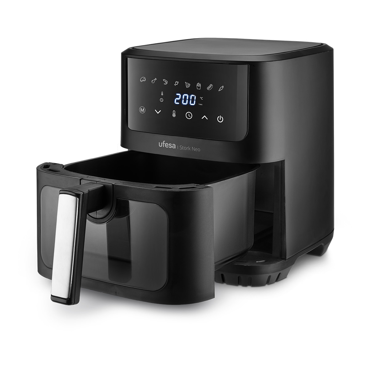 Freidora de aire Ufesa Stork Neo con 8 programas preestablecidos Negro-4