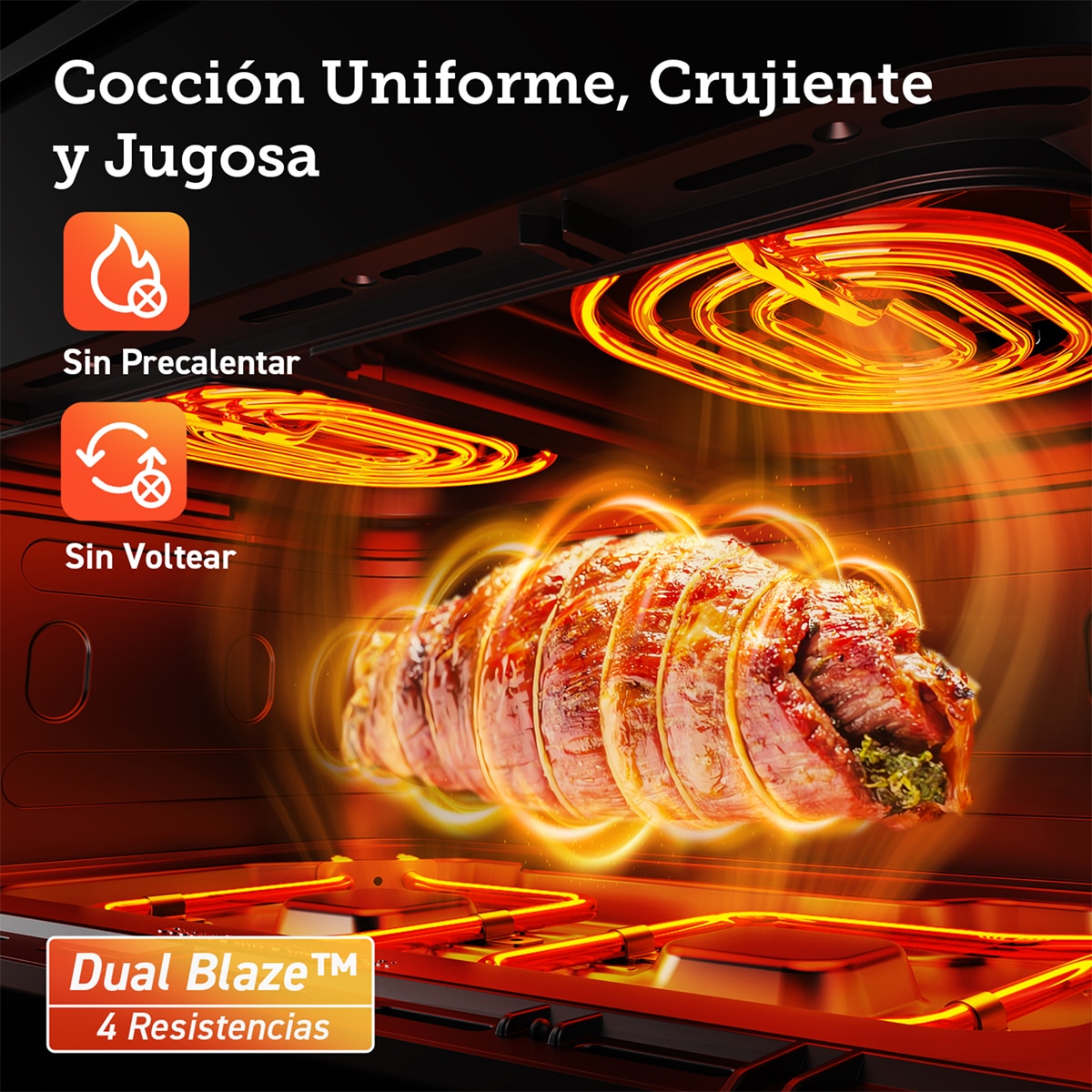 Freidora de aire Cosori Dual Blaze Twinfry de 10 litros con revestimiento cerámico libre de PFAS 5