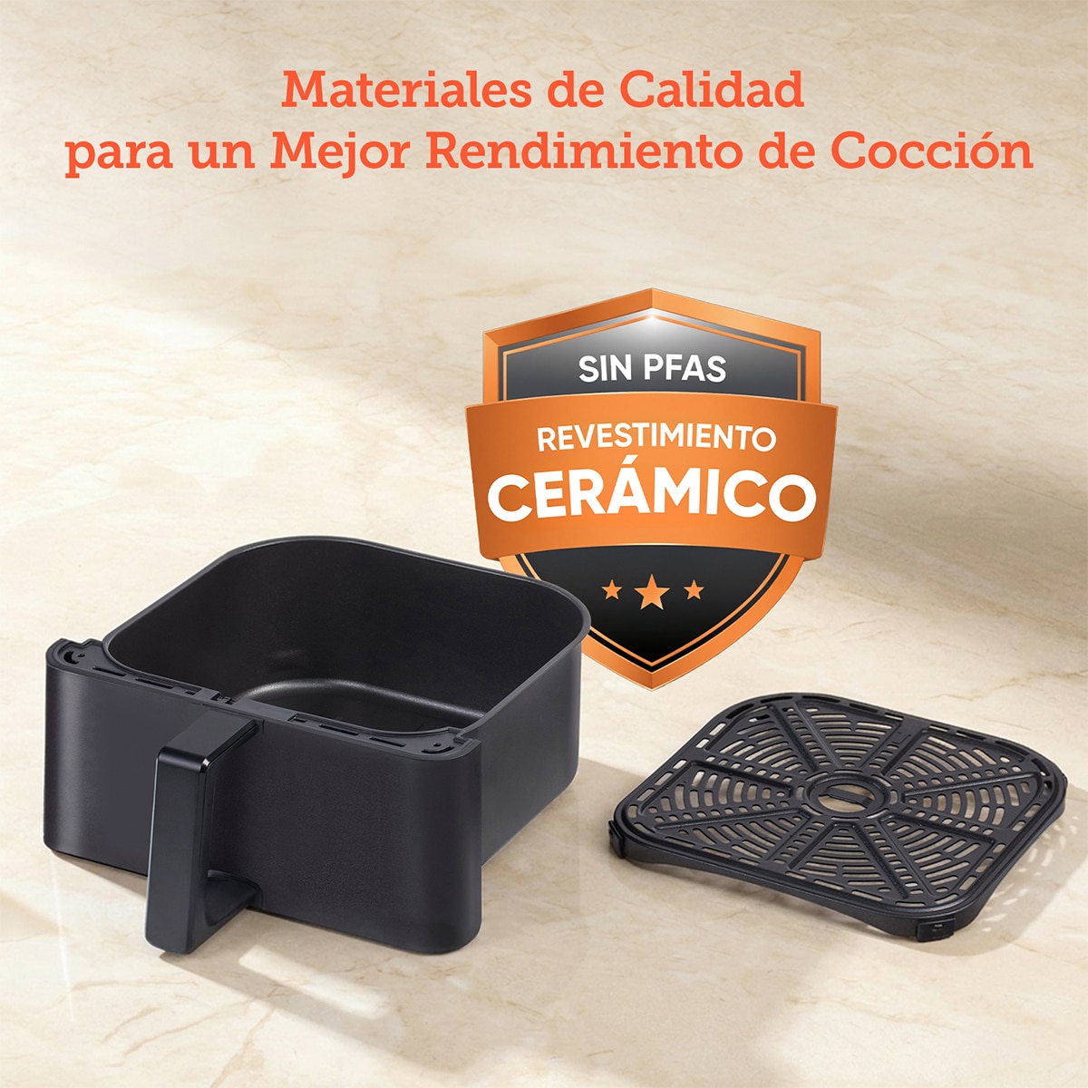 Freidora de Aire Cosori Premium II Chef Edition 6,2 L con revestimiento cerámico - Negro Negro-3