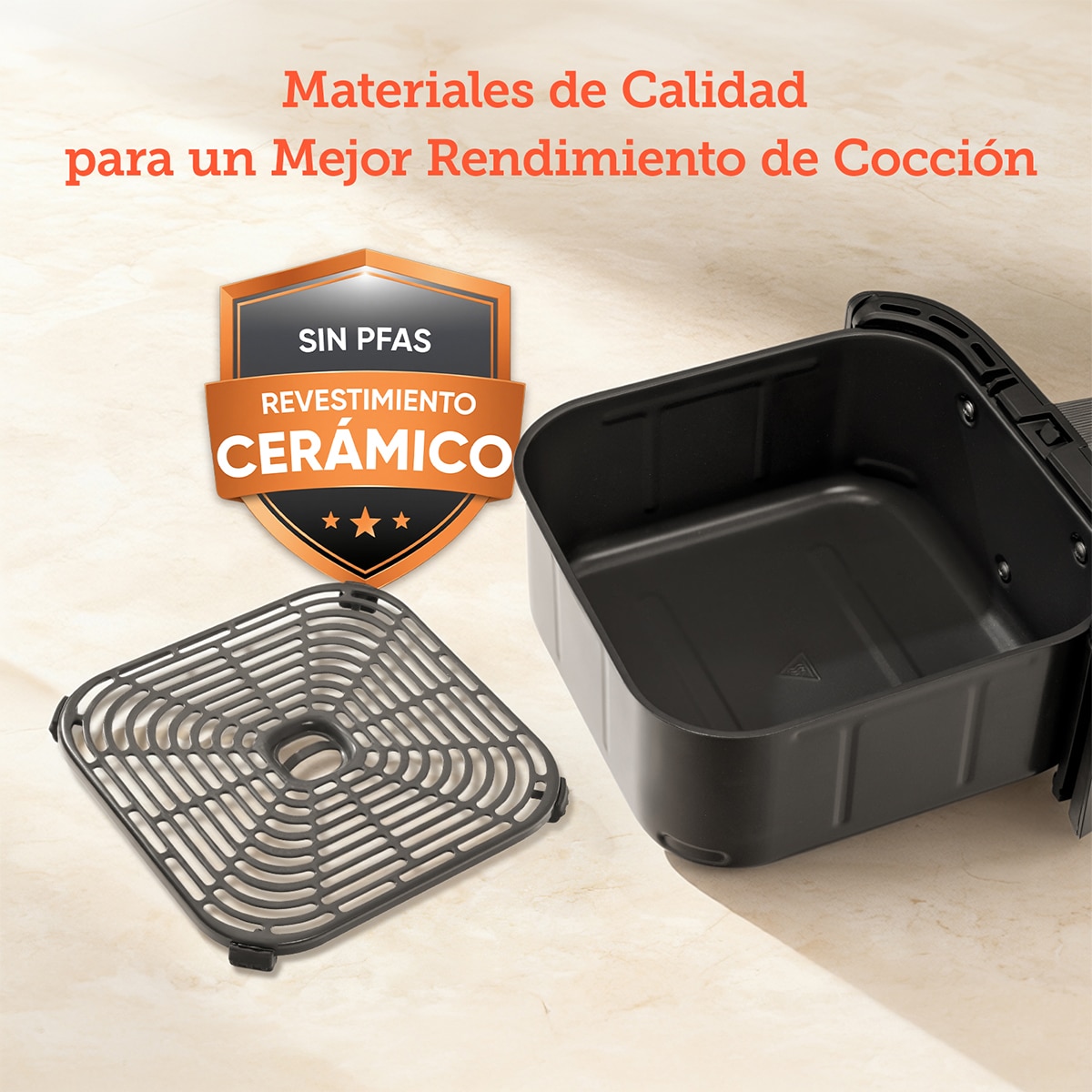 Freidora de Aire Cosori TurboBlaze CAF-DC602-KEUR con revestimiento cerámico - Negro Negro-3