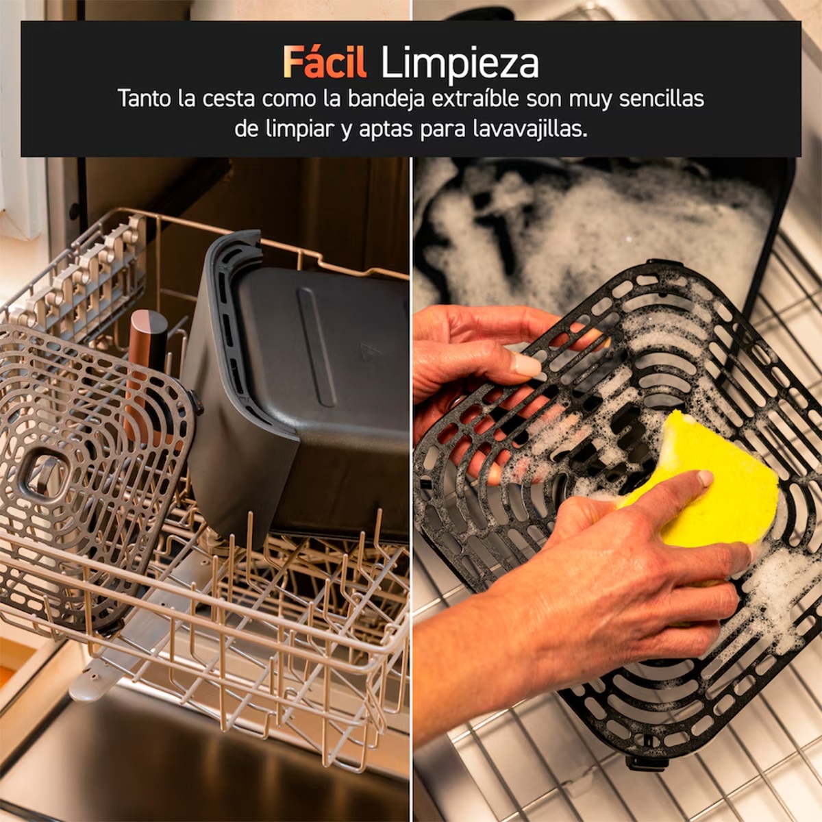 Freidora de Aire Cosori TurboBlaze CAF-DC602-KEUR con revestimiento cerámico - Negro Negro-8