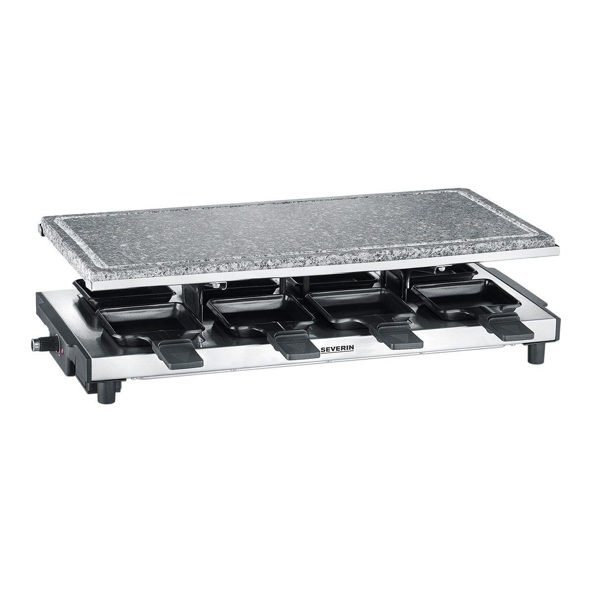 Raclette SEVERIN RG 2374 con piedra natural Acero Inox-2