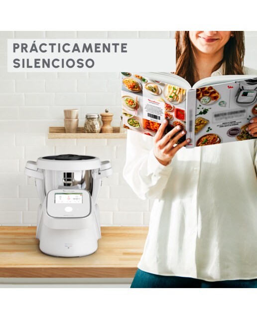 Robot de Cocina Moulinex I Companion Touch XL HF935, Conectividad WiFi Blanco-6