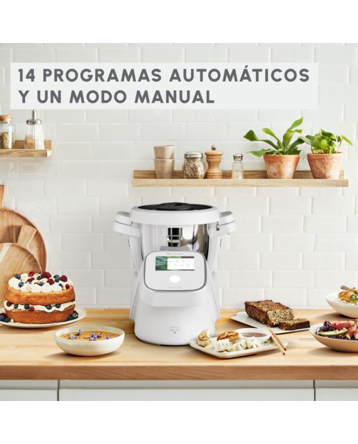 Robot de Cocina Moulinex I Companion Touch XL HF935, Conectividad WiFi Blanco-7