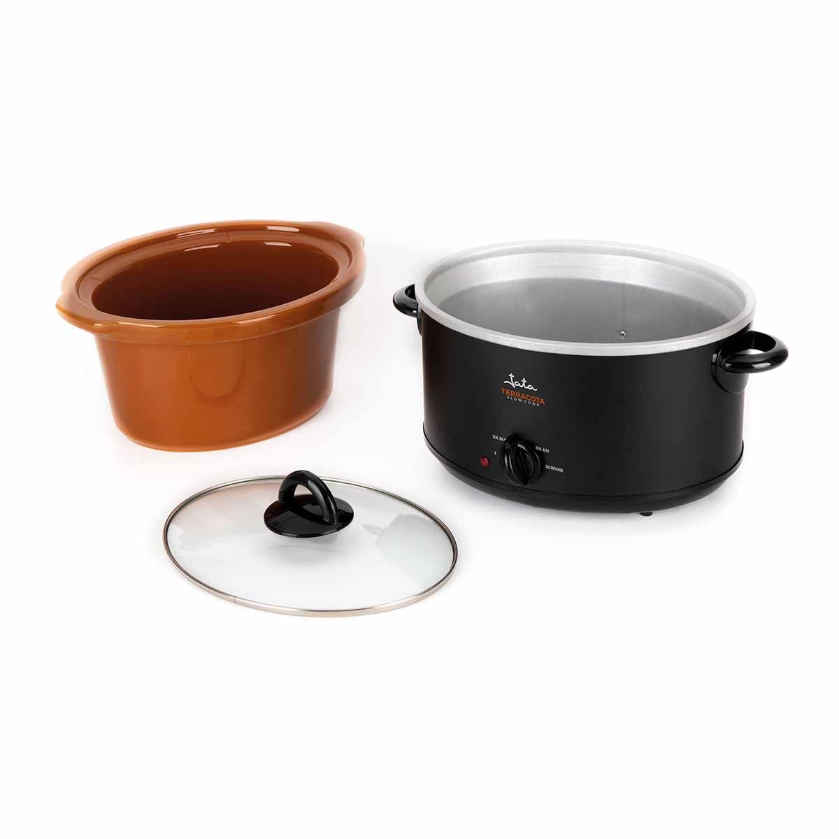 Olla de cocción lenta Jata JEOL2135 con capacidad para 3,5 litros Negro / Terracotta-2