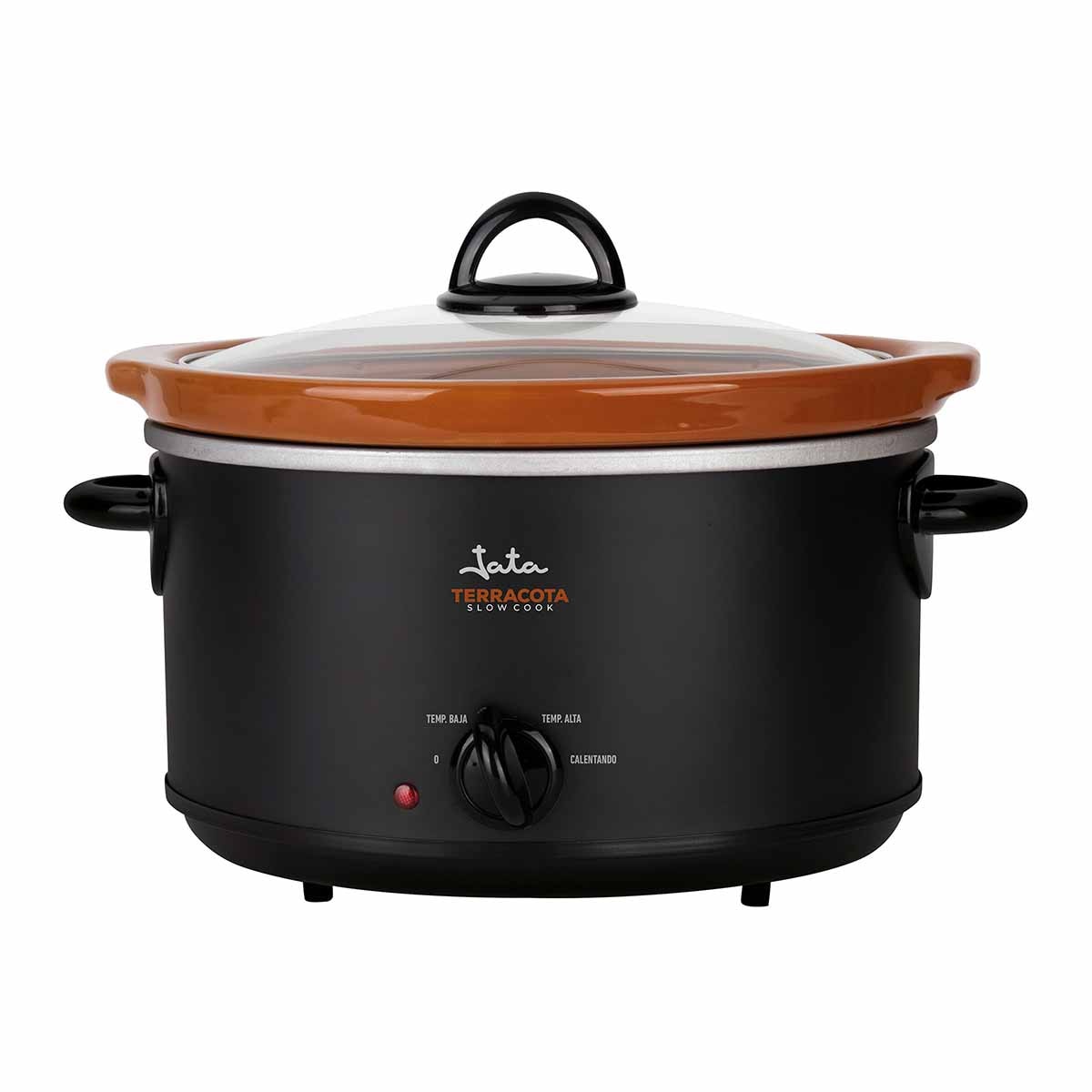 Olla de cocción lenta Jata JEOL2135 con capacidad para 3,5 litros Negro / Terracotta-3