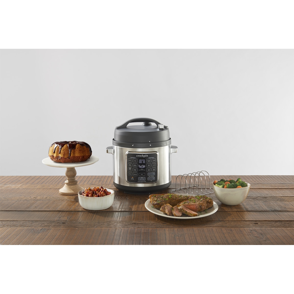 Olla de presión eléctrica CrockPot Multicooker Turbo Express CSC062X con capacidad para 5,6 litros Negro-5