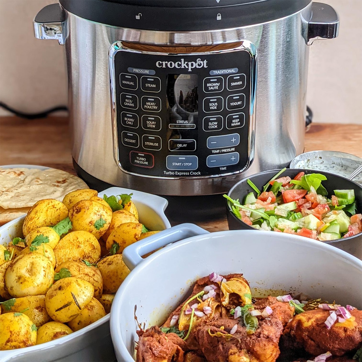 Olla de presión eléctrica CrockPot Multicooker Turbo Express CSC062X con capacidad para 5,6 litros Negro-9