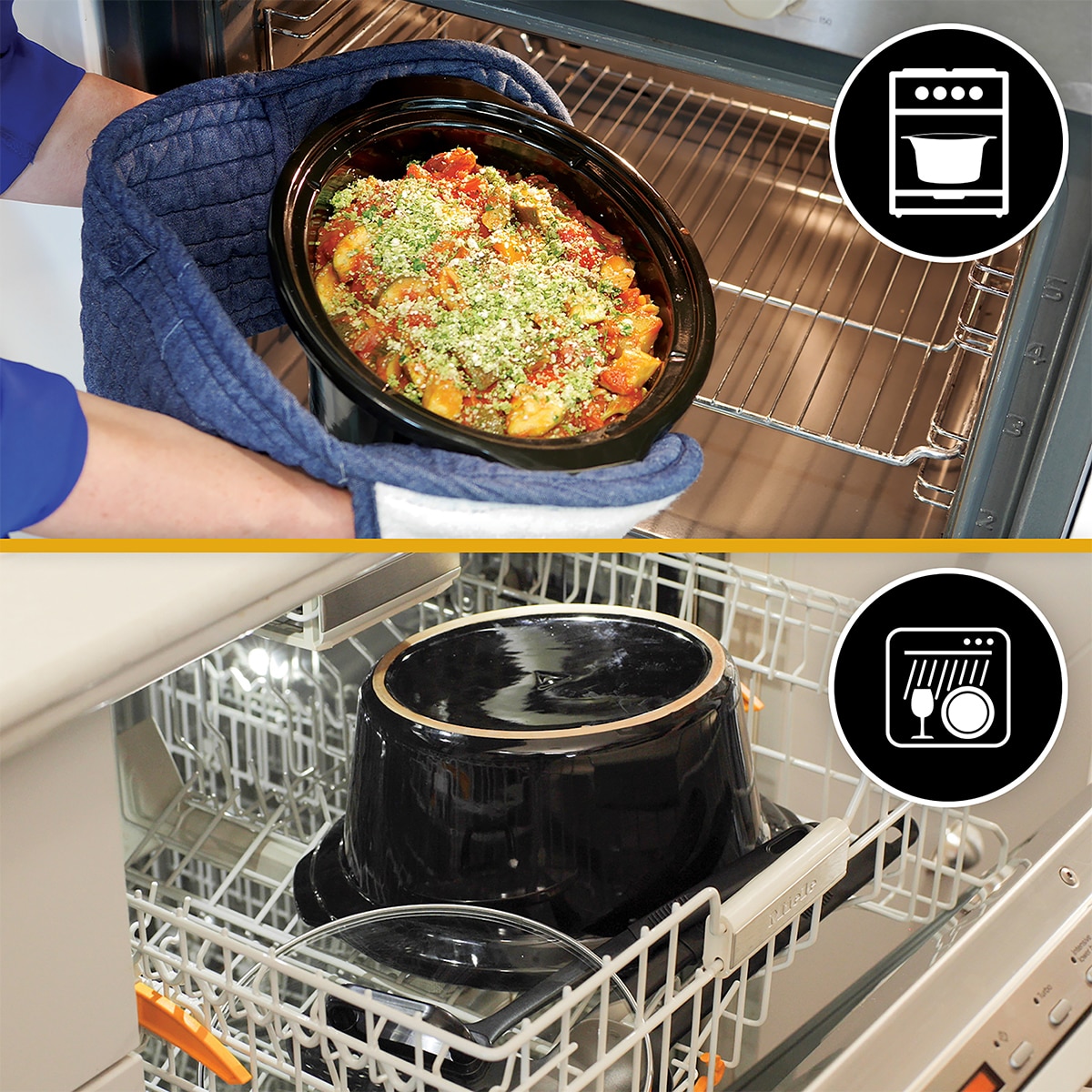 Olla eléctrica Digital de coccion lenta CrockPot CSC063X Oval con capacidad para 7,5 litros - Negro Negro-6
